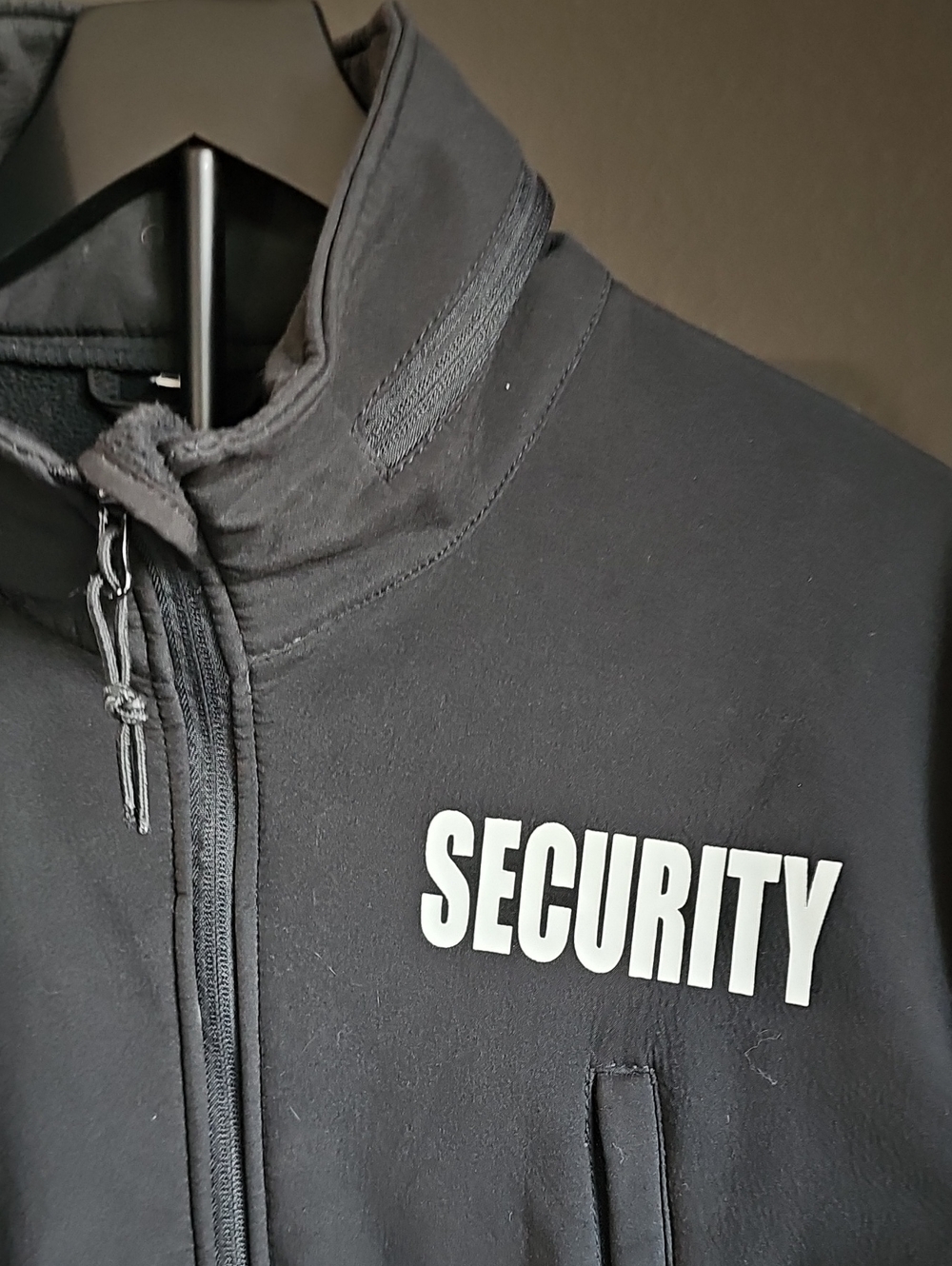 Security Black Softshell Jacket - Men's Tactical Coat